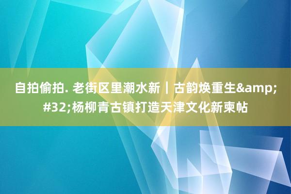 自拍偷拍. 老街区里潮水新｜古韵焕重生&#32;杨柳青古镇打造天津文化新柬帖