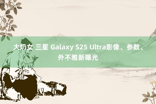 大奶女 三星 Galaxy S25 Ultra影像、参数、外不雅新曝光