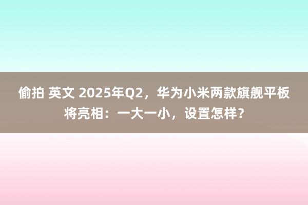 偷拍 英文 2025年Q2，华为小米两款旗舰平板将亮相：一大一小，设置怎样？