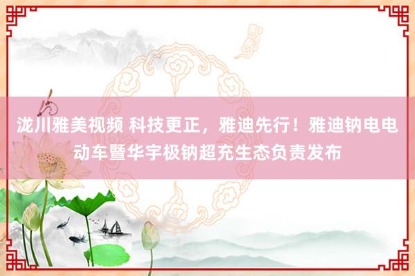 泷川雅美视频 科技更正，雅迪先行！雅迪钠电电动车暨华宇极钠超