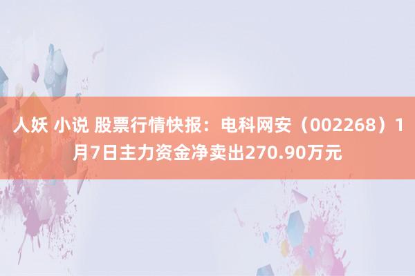 人妖 小说 股票行情快报：电科网安（002268）1月7日主