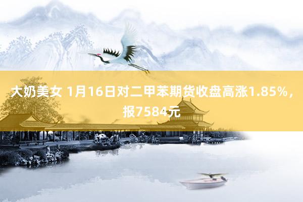 大奶美女 1月16日对二甲苯期货收盘高涨1.85%，报7584元